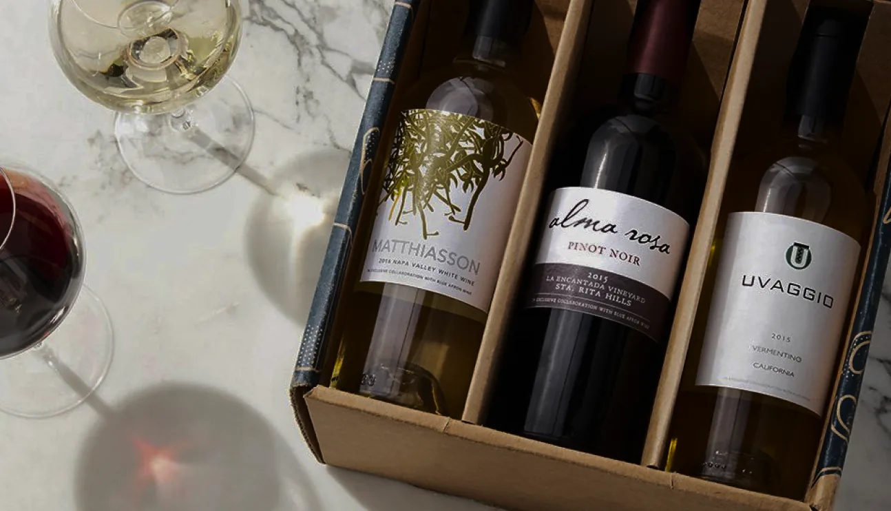 Curated wine gift box
