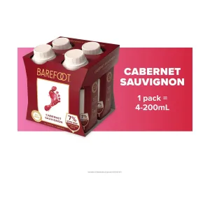 BAREFOOT CABERNET SAUVIGNON 200ML 4 PACK