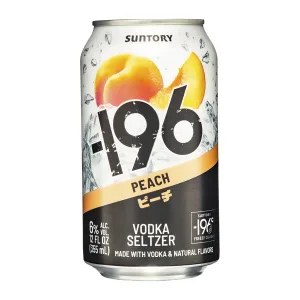 SUNTORY -196 PEACH MANGO VODKA SELTZER