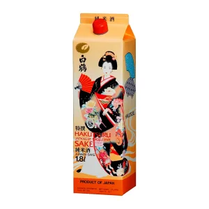 HAKUTSURU JUNMAI SAKE 1.8 LTR CARTON