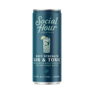 SOCIAL HOUR NAVY STRENGTH GIN & TONIC